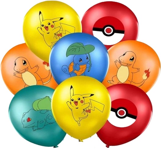 printed helium balloons